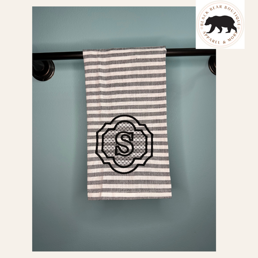 Embossed Letter Towel